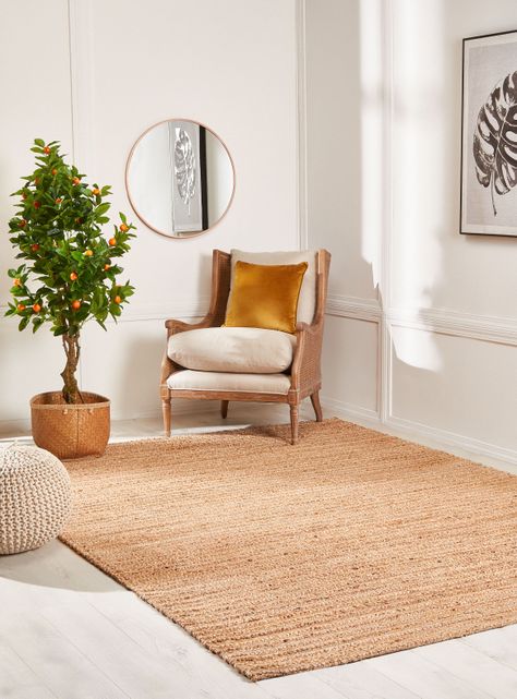 Alfombra 200 x 290 Yute Woven Mixture Café-5