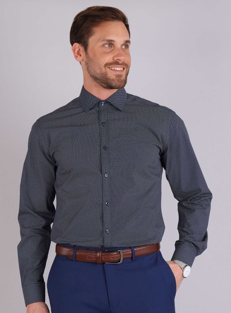 Camisa de Vestir Slim Fit Formal-0
