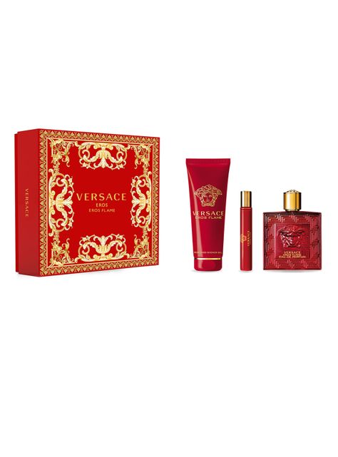 Set Versace Eros Flame EDP Hombre 100 ml + Shower Gel 100 ml + TS 10 ml-0