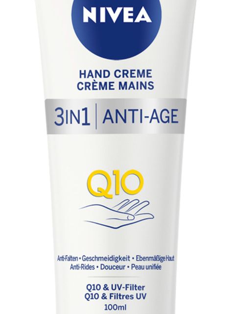 Crema Nivea de Manos Cuidado Antiedad Q10 100 ml-1