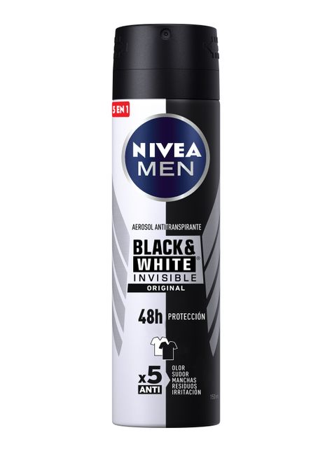 Desodorante Nivea Hombre Men Invisible Black&White Spray 150 ml-0