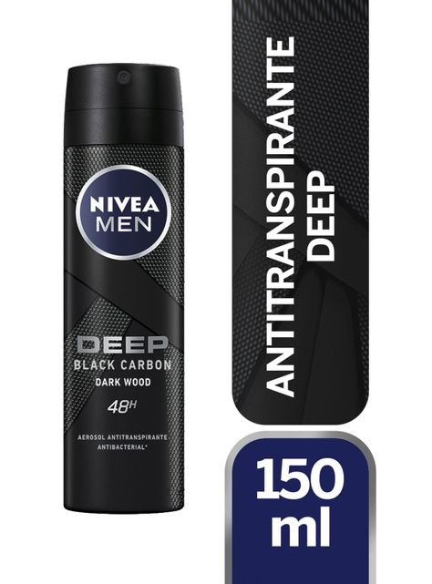 Desodorante Nivea Hombre Deep Black Wood Spray 150 ml-1