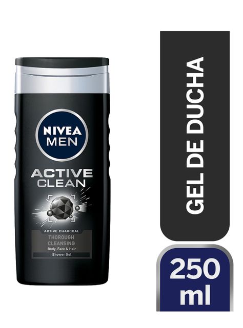 Gel Nivea de Ducha Active Clean 250 ml Deep-0