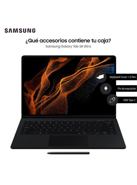 Tablet Galaxy Tab S8 Ultra 14.6" 256GB WiFi Graphite + Keyboard Cover-1