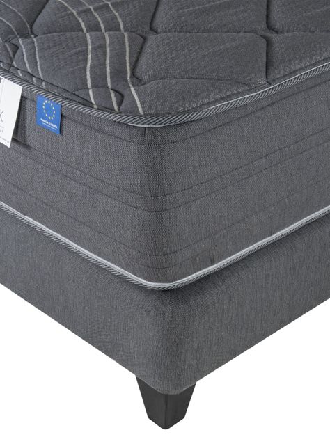 Cama Europea Black 1.5 Plazas + Respaldo Modern + Velador Rover-2