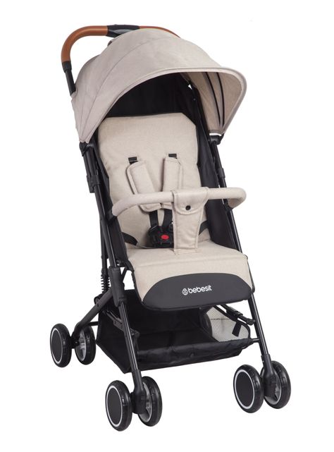 Coche Paseo Maleta New Sprint Beige Bebesit-0