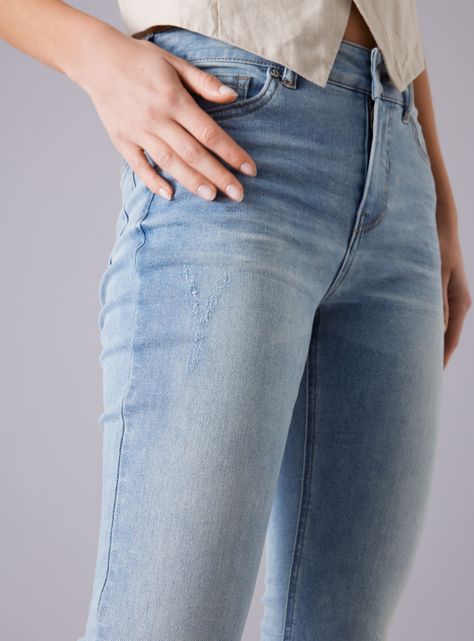 Jeans Skinny Mezclilla Tiro Medio-2
