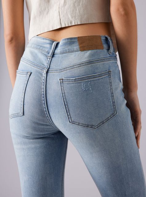 Jeans Skinny Mezclilla Tiro Medio-3