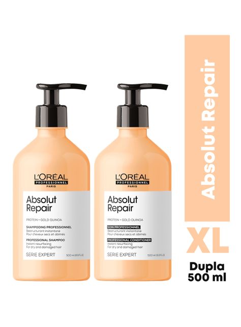 Set Reparación Profunda Absolut Repair Serie Expert Shampoo 500 ml + Acondicionador 500 ml-0