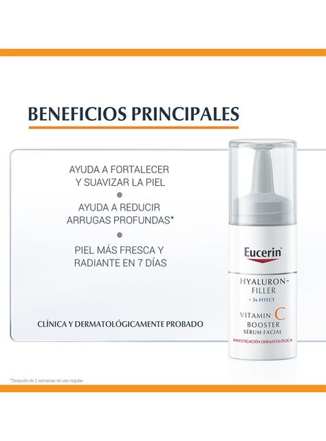Sérum Eucerin Booster Anti Edad Hyaluron Filler Vitamin C 8 ml-3