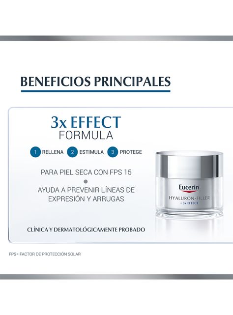 Crema Eucerin Anti Edad Hyalluron Filler Día Piel Seca 50 ml-3