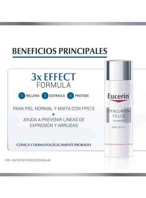 Crema Eucerin Anti Edad Hyaluron Filler Día Piel Normal Mixta 50 ml-3