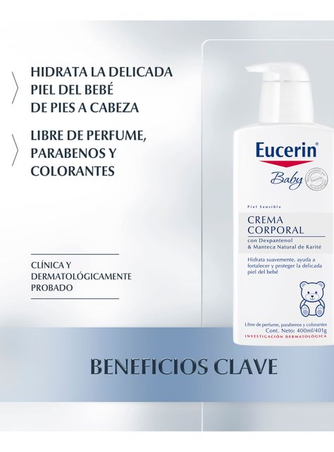Crema Eucerin Corporal Baby Loción 400 ml-3
