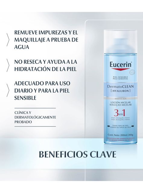 Loción Eucerin Micelar Dermatoclean 400 ml-3
