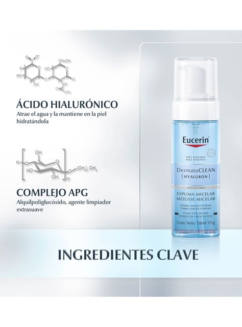 Espuma Eucerin Micelar Dermatoclean 150 ml-1
