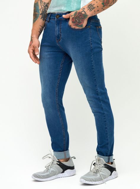 Jeans Super Skinny Azul-0