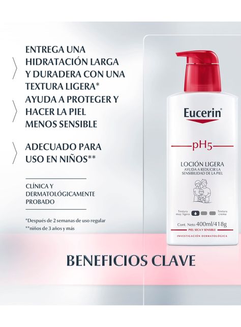 Loción Eucerin Corporal Light Ph5 con Bomba 400 ml-1