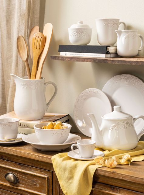Set 4 Tazas Té + Platillos Dominga-4