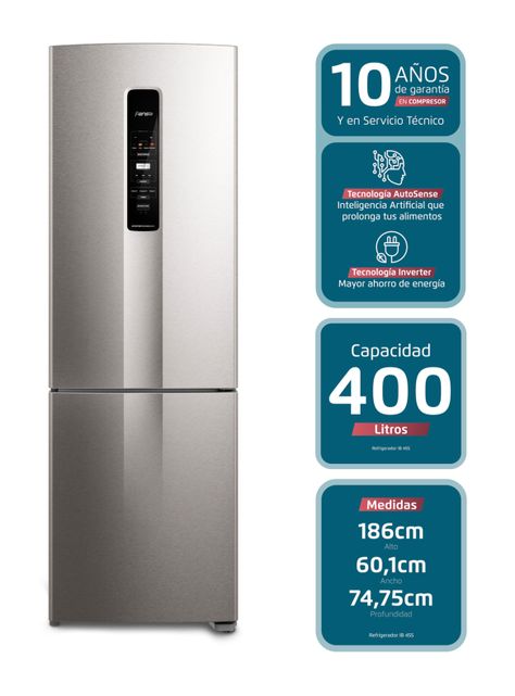 Refrigerador Bottom Freezer No Frost 400 Litros IB45S-2