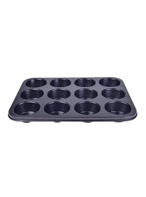 Molde 12 Muffins 35 x 27 cm Negro Magnolia-1
