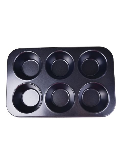 Molde 6 Muffins 34 x 22 cm Negro Magnolia-0