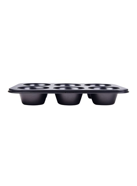Molde 6 Muffins 34 x 22 cm Negro Magnolia-2