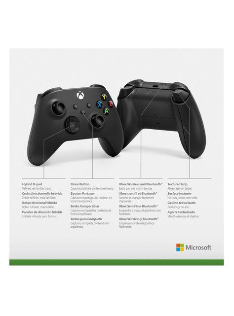 Control Inalámbrico Xbox Carbon Black-3