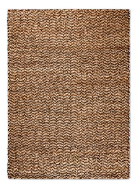 Alfombra Yute 170x240 cm Chevron Tostado-0