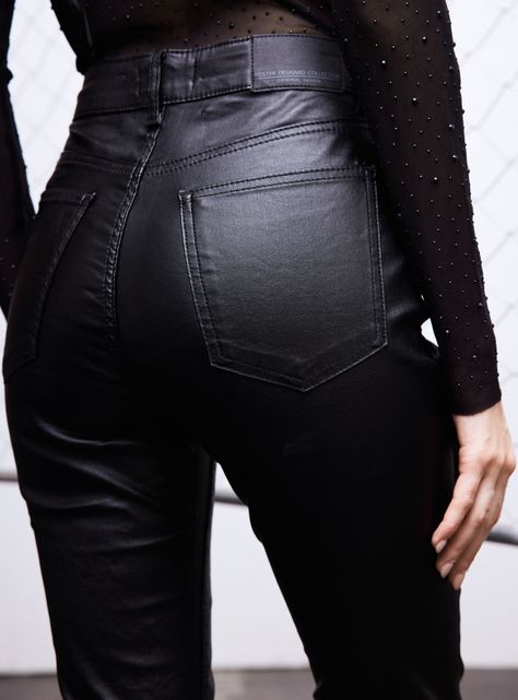 Jeans 5 Bolsillos Coated Elasticado-3