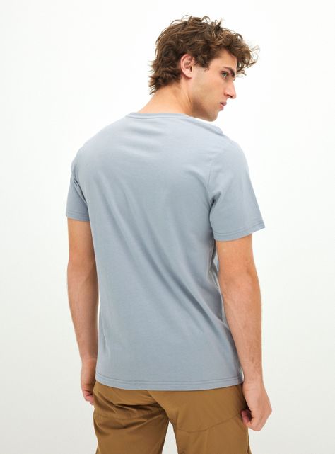 Polera con Bolsillo en Pecho y Print-1