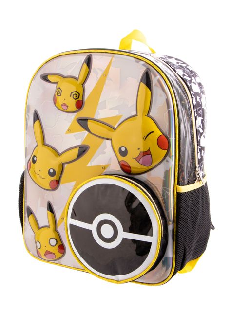 Mochila Pikachu 3D Color Metálica-3