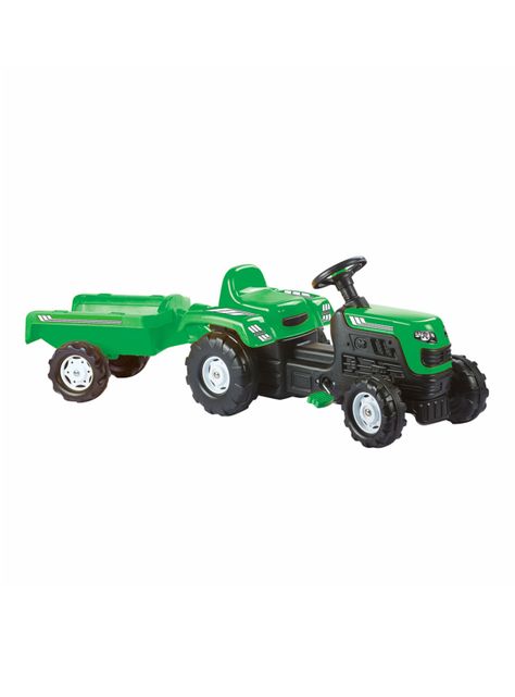 Tractor a Pedales Verde Ranchero-0