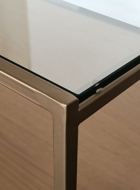 Mesa de Centro Saint Luke Dorado 70x120 cm-4