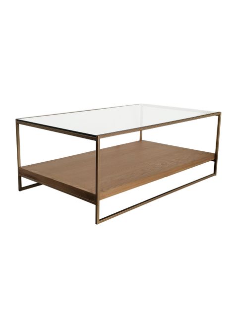 Mesa de Centro Saint Luke Dorado 70x120 cm-3