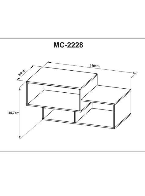 Mesa de Centro Cubos Asimétricos MC-1