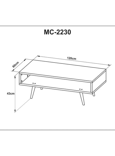 Mesa de Centro Cubo Minimal MC-1