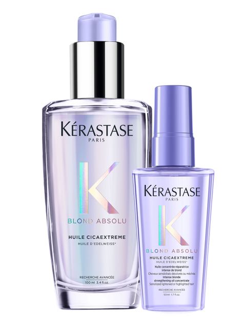 Set Reparación Cabello Rubio o Decolorado Blond Absolu Aceite Huile Cicaextreme 100ml + 50ml-0