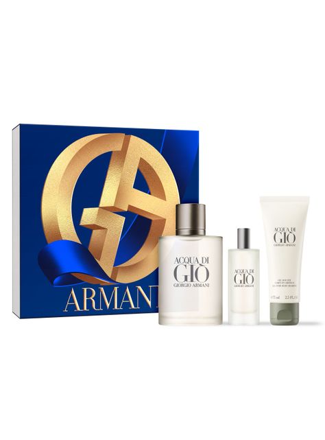 Set Perfume Acqua Di Gio EDT Hombre 100 ml + 15ml + Gel de Ducha-1