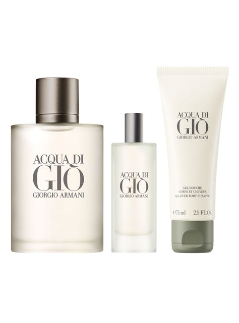 Set Perfume Acqua Di Gio EDT Hombre 100 ml + 15ml + Gel de Ducha-0