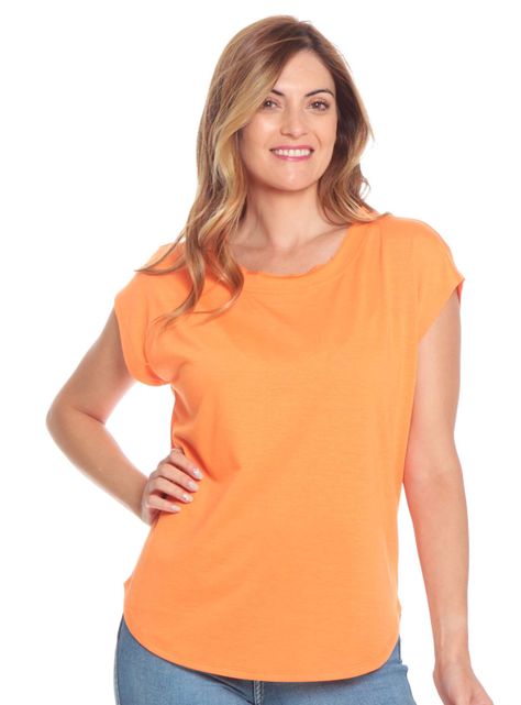 Polera Poliéster Reciclado Solido Escote Doble Redondo-0
