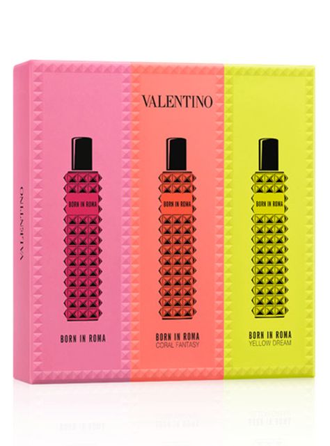 Set Trío Perfume Valentino Born in Roma Donna EDP Mujer 15 ml-1