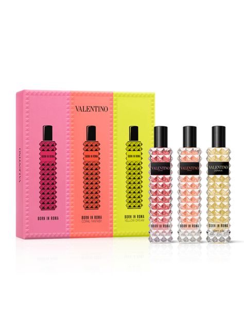 Set Trío Perfume Valentino Born in Roma Donna EDP Mujer 15 ml-2