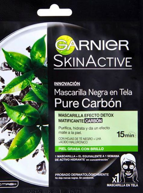 Mascarilla Garnier Skin Active Facial Pure Carbón-1