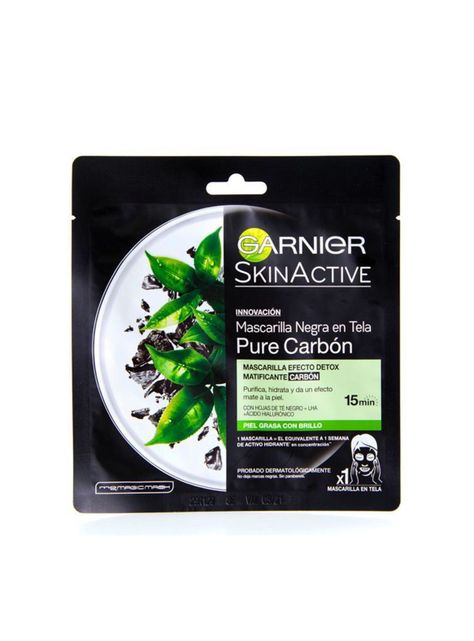 Mascarilla Garnier Skin Active Facial Pure Carbón-0