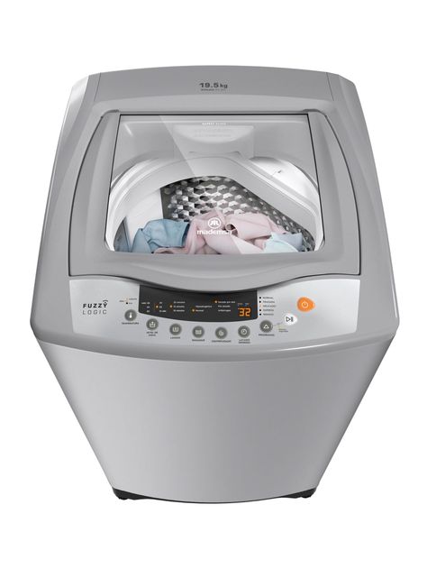 Lavadora de Carga Superior 19.5 Kg Efficace SZG Gris-2