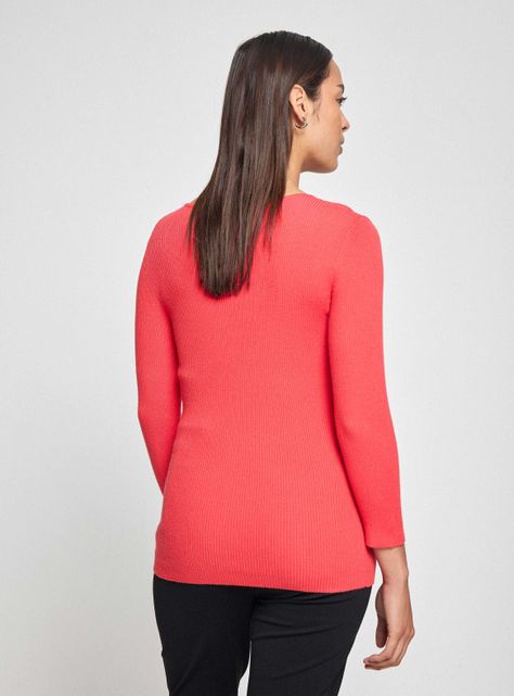 Sweater con Accesorio Metálico en Escote-1