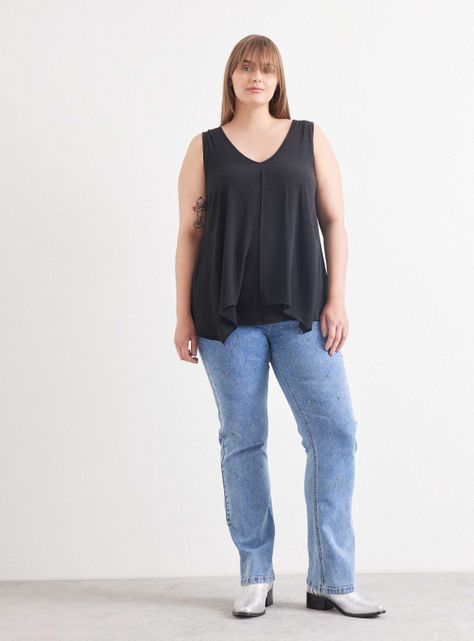Polera Doble Capa con Lurex-4
