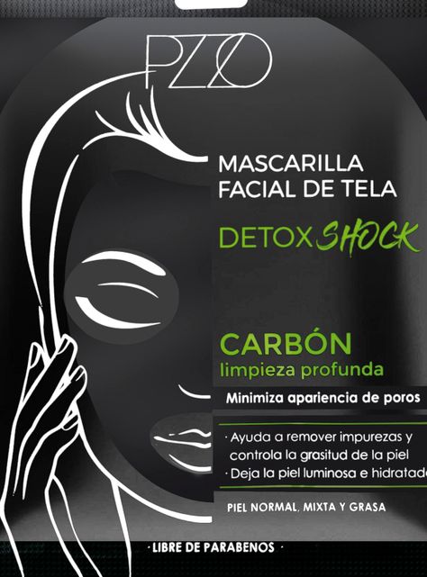Mascarilla Petrizzio Facial Tela Carbón Detox-1