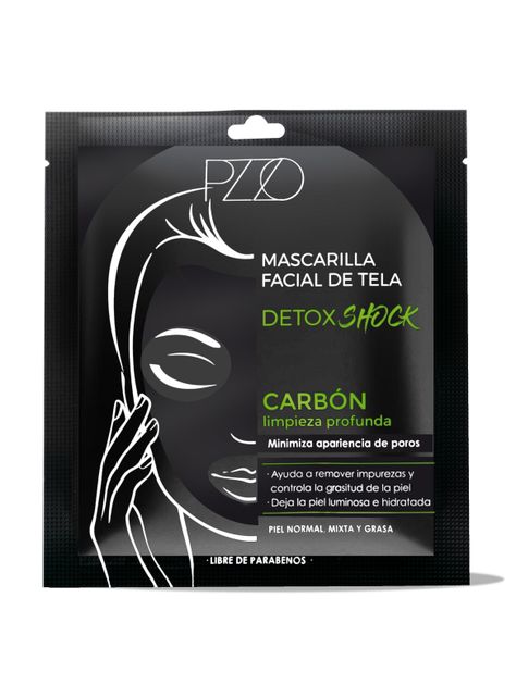Mascarilla Petrizzio Facial Tela Carbón Detox-0