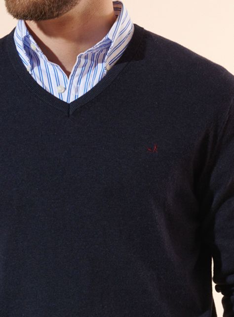 Sweater Clásico V-Neck Algodón Pima-1